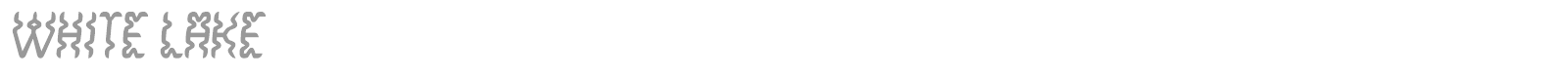 White Lake font preview